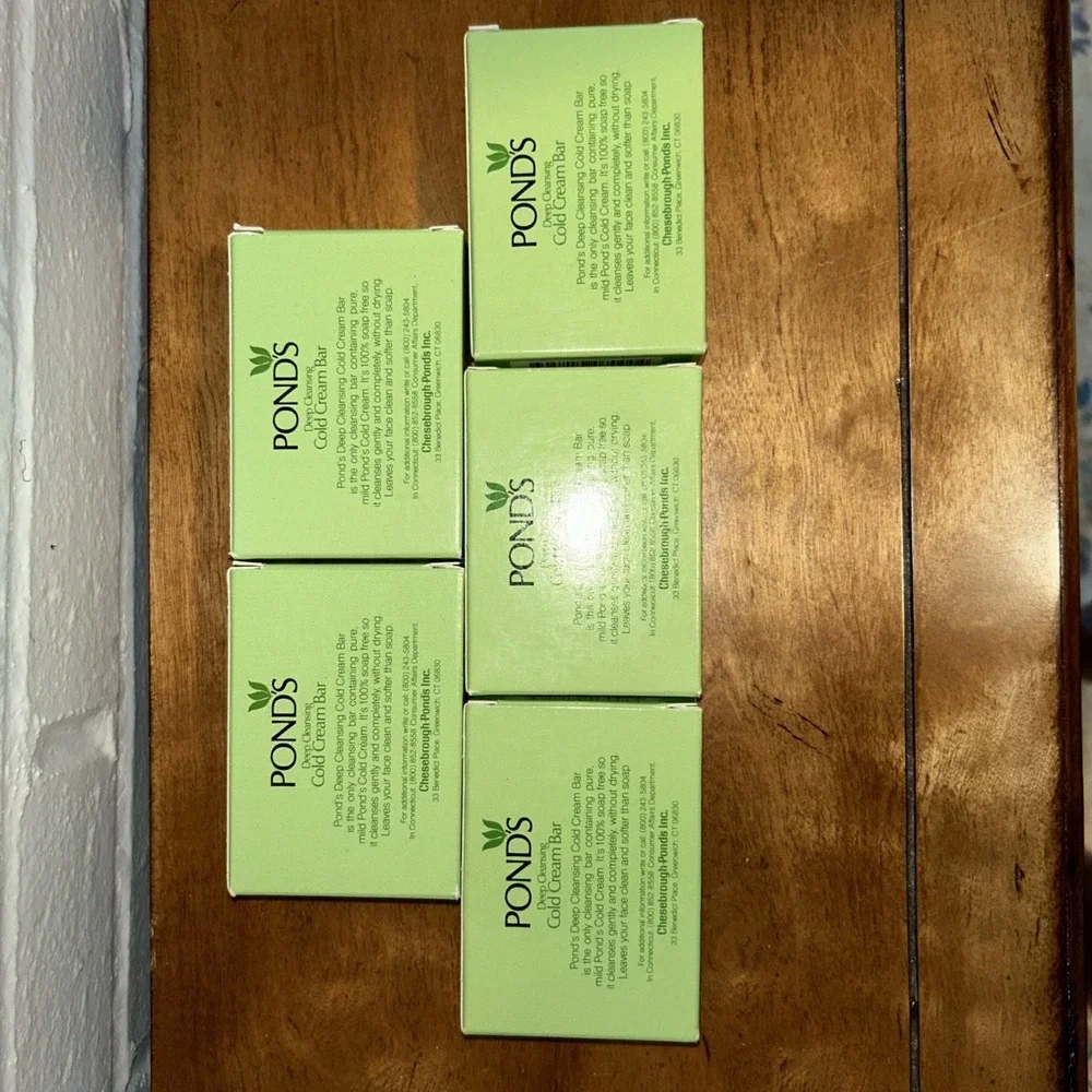 Vintage Ponds Cold Cream Soap Bar Deep Cleansing 2.75oz‎ Lot of 5 DISCONTINUED
